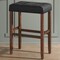 Alaterre Furniture Madison Backless Bar Height Stool True Walnut Finish with Black PU AVMA2270 - alternate 4